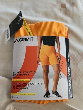 Crivit Women's Athletic Bike Shorts — Orange